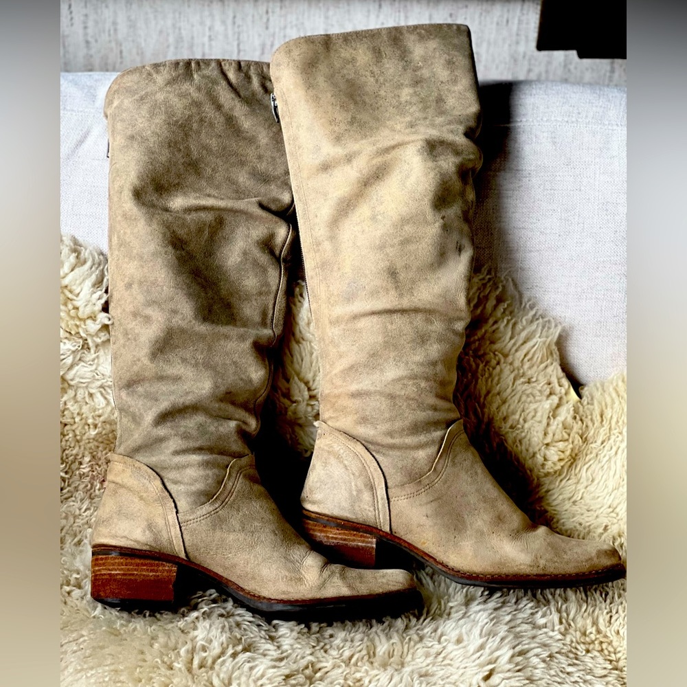 Matisse Tall Leather Tan Riding Boots size 9 (used)